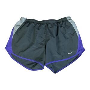 Nike Women’s Dri-Fit Running Shorts Medium Black Purple Built-In Liner Athletic